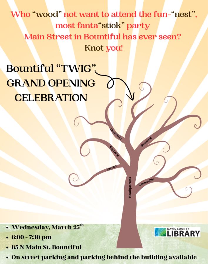 Twig Grand opening flyer