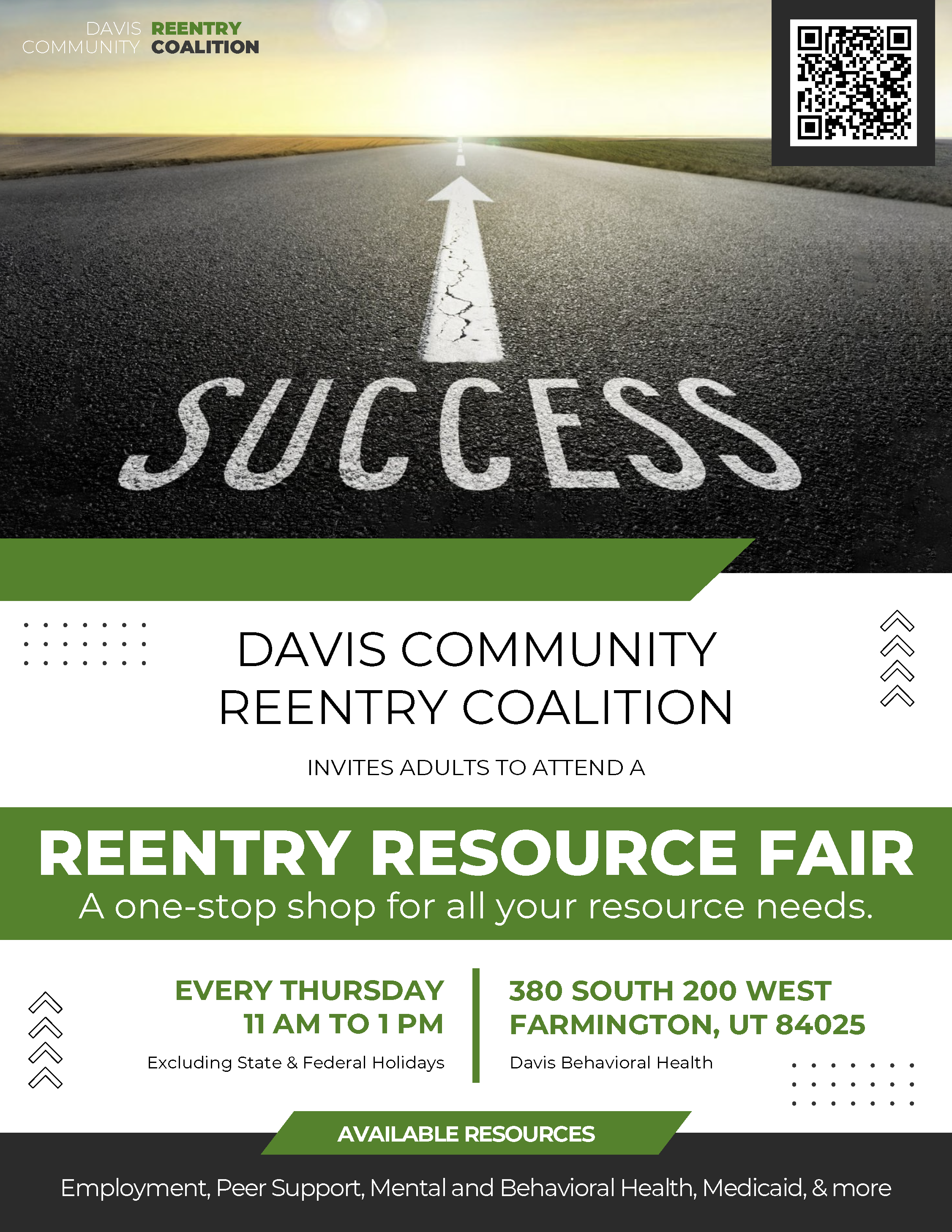 Weekly Davis Reentry Resource Fair 