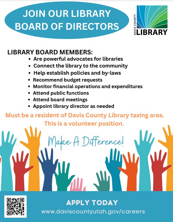 Davis County LibraryBoard of Directors Farmington, UT Davis
