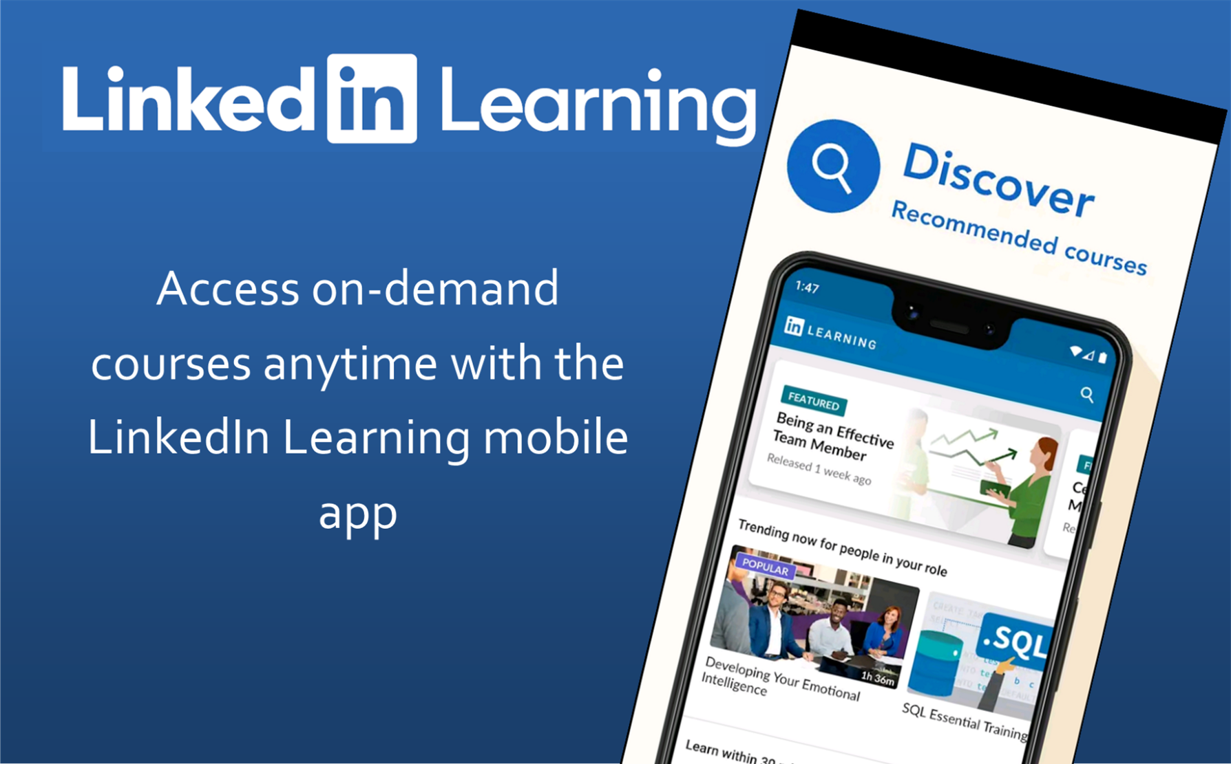 LinkedIn Learning App Ad