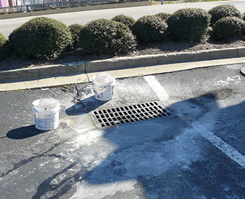 discharge in a road
