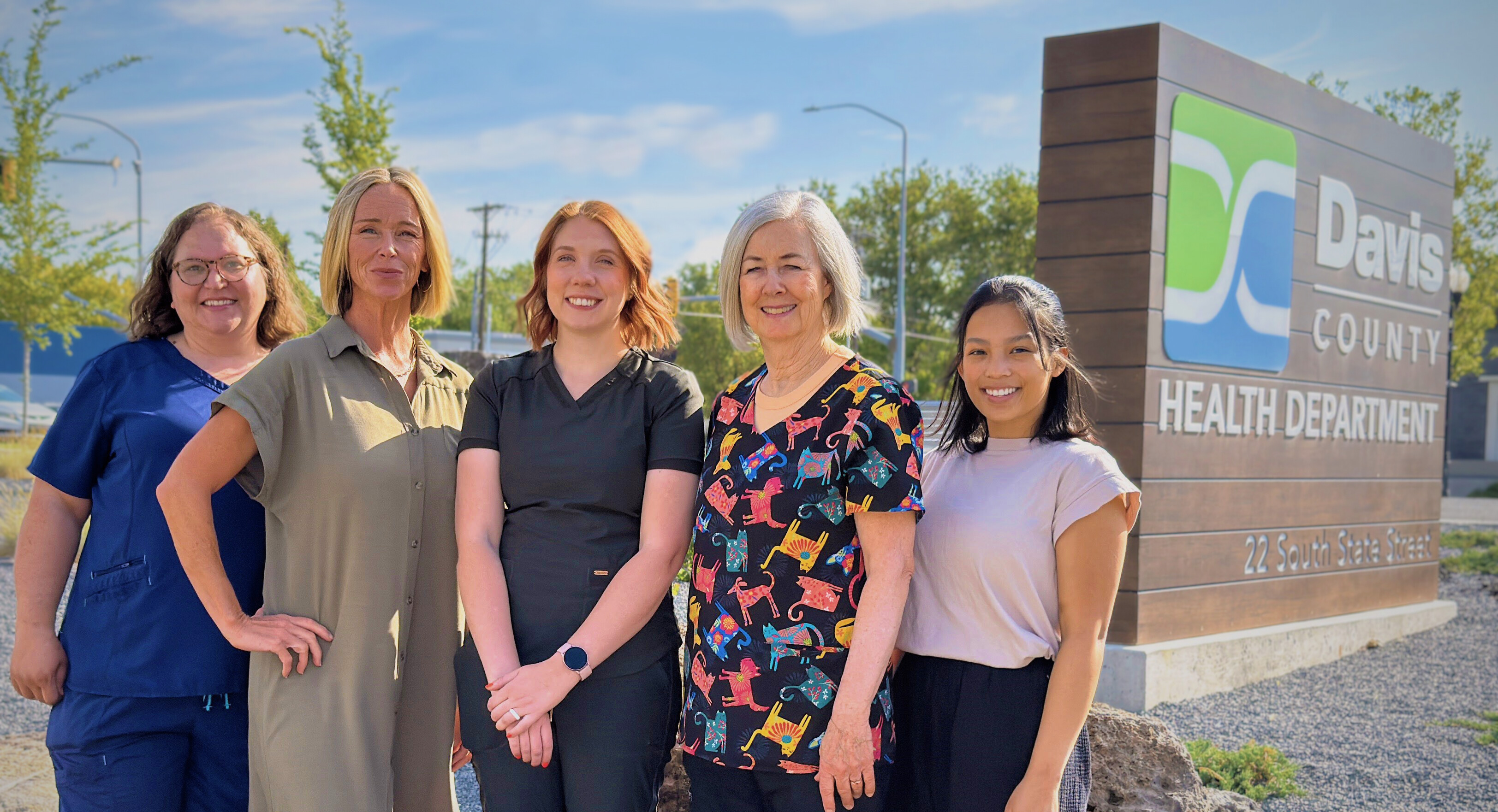 Clarece, Carlie, Haley, Jan, and Lali are members of our Maternal and Child Health Bureau/Connections Visit team